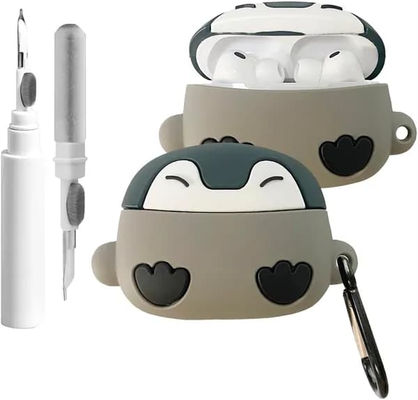 Красивый чехол для AirPods Pro 3, чехол 2025 года с чистящим набором, антиударный силиконовый чехол для iPods Pro 3, зарядный чехол для наушников, брелок для AirPods Pro 3 поколения