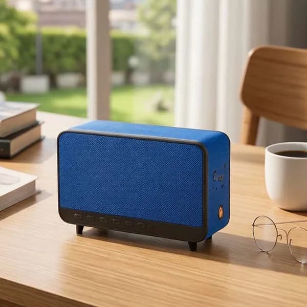 Портативная беспроводная Bluetooth-колонка SP-05A с USB, поддержкой TF-карт, AUX, стереоподключением TWS, перезаряжаемым аккумулятором 4000 мАч через Type-C и мощностью звука 10 Вт.
